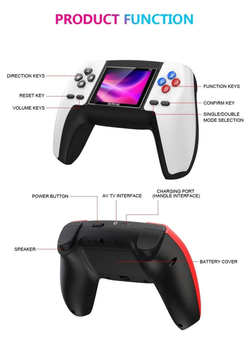 Video Game Console - P5 520 Retro Handheld Gaming Console, 520 in 1 Classic Games - Rechargeable, TVAV output Retro Video Game Console - Image 4