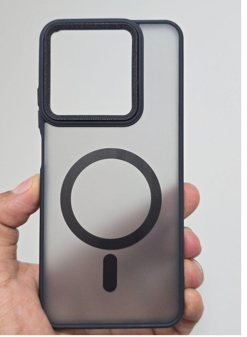 Case for Redmi Note 14/4G Case Magnetic Translucent Matte Phone Cases [Compatible with MagSafe] Thin Slim Fit Shockproof Bumper Hard Protective Cover for Women Men Girls