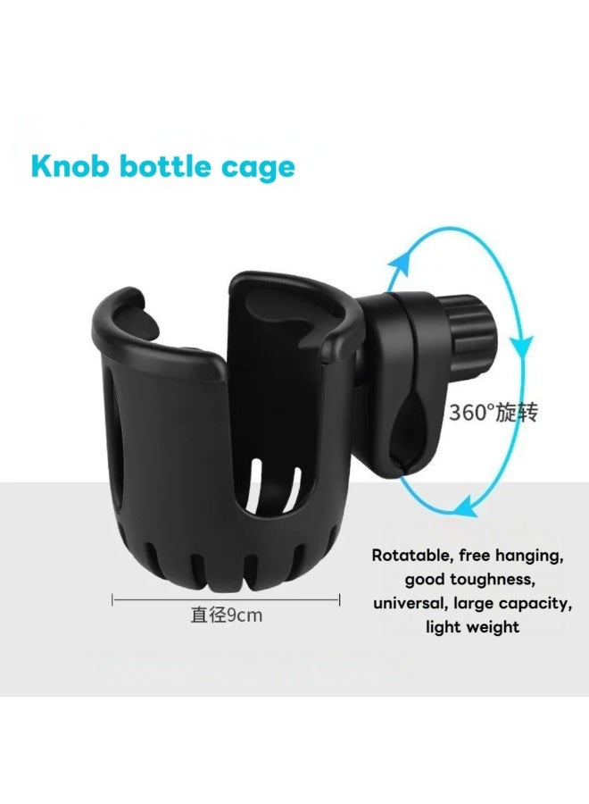 Bicycle electric bicycle water cup holder milk tea holder, bicycle universal beverage bottle holder baby stroller bottle holder (black and yellow) - Image 2