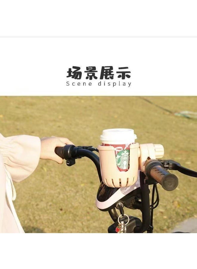 Bicycle electric bicycle water cup holder milk tea holder, bicycle universal beverage bottle holder baby stroller bottle holder (black and yellow) - Image 5