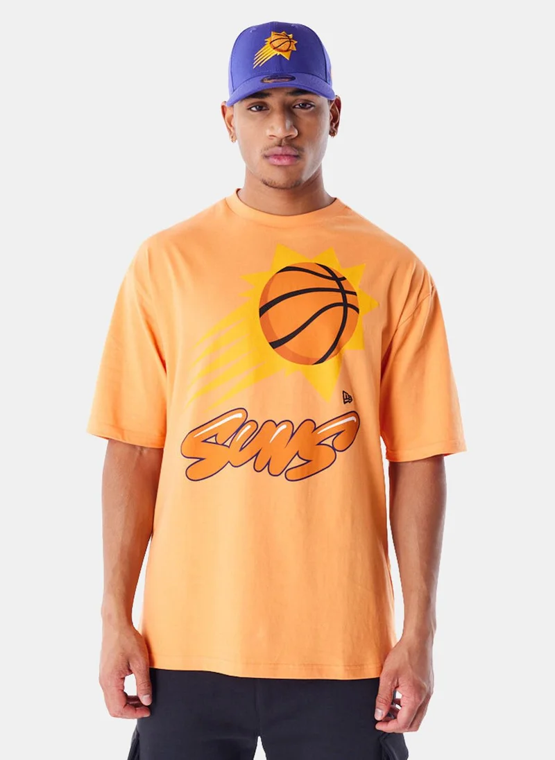 نيو ايرا Men's NBA Phoenix Suns Wordmark T-Shirt