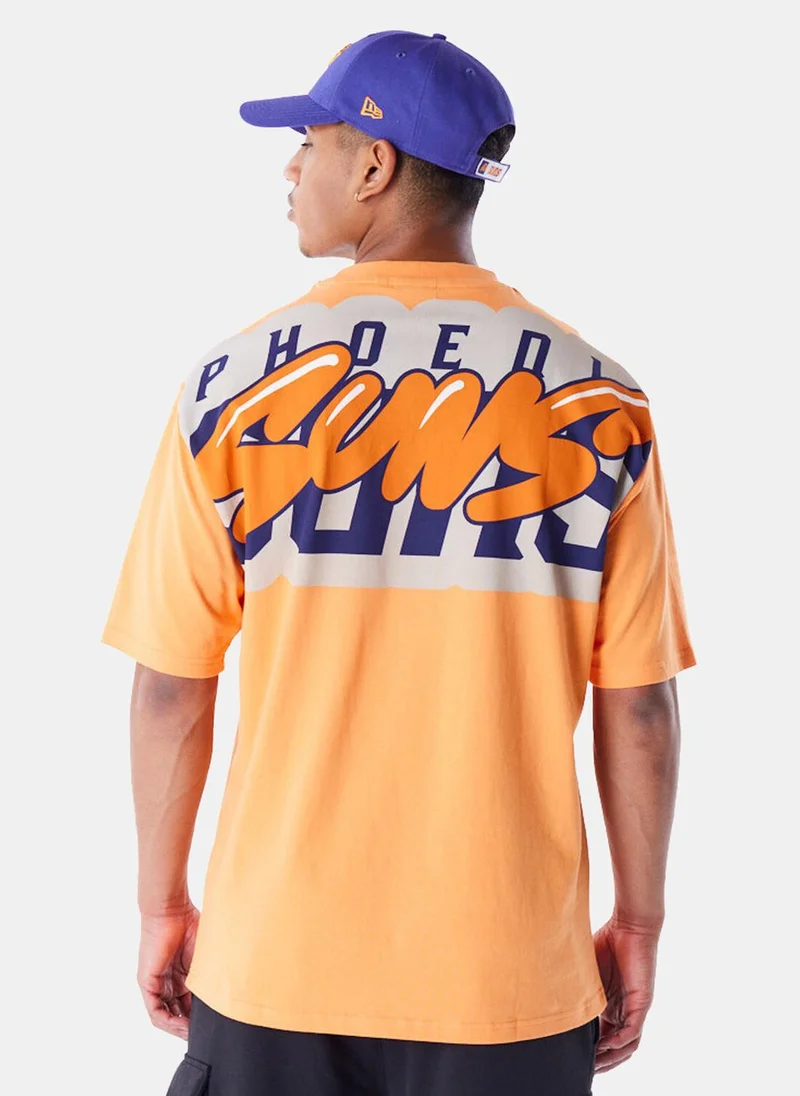 نيو ايرا Men's NBA Phoenix Suns Wordmark T-Shirt