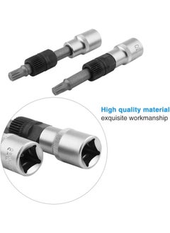 13 Pcs Alternator Pulley Removal Tool Alternator Freewheel Pulley Removal Socket Bit Set Garage Service Tool Kit