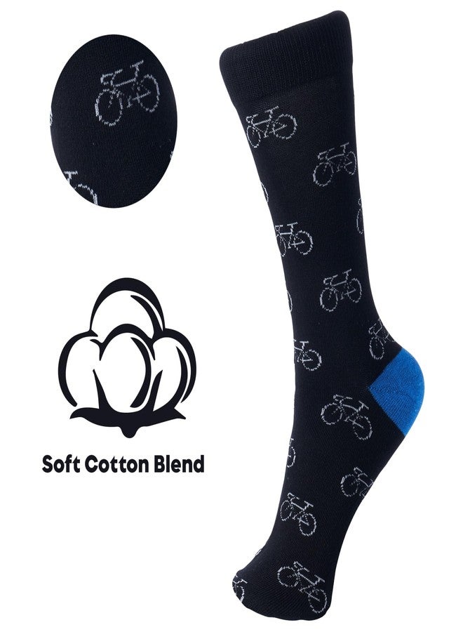 Alpine Swiss Mens Cotton 6 Pack Dress Socks Solid Ribbed Argyle Shoe Size 6-12 (One Size, Nautical Pack) - Image 2