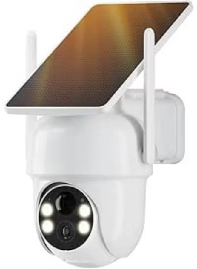 كاميرا لاسلكية خارجية بالطاقة الشمسية بدقة 2K – رؤية 360°، كشف حركة، رؤية ليلية ملونة – مراقبة منزلية آمنة مع صوت ثنائي الاتجاه - Image 1