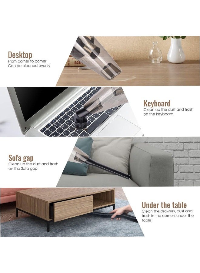 Handheld Vacuum Cordless, Wireless Dry Wet Dual-use Vacuum Cleaner Home, Portable Car Vacuum with 8.5Kpa Powerful Suction, 120W Hand Vacuum Cleaner with LED Light for Home/Car/Office - Image 3