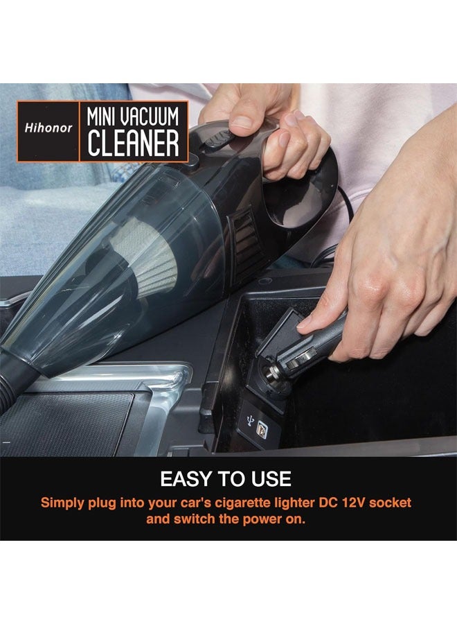 Handheld Vacuum Cordless, Wireless Dry Wet Dual-use Vacuum Cleaner Home, Portable Car Vacuum with 8.5Kpa Powerful Suction, 120W Hand Vacuum Cleaner with LED Light for Home/Car/Office - Image 4