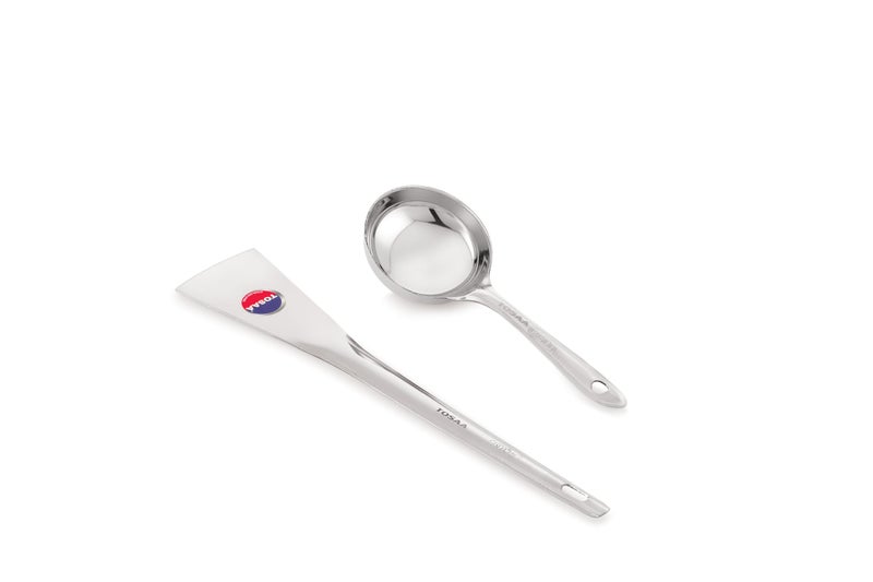 TOSAA Stainless Steel Andra PALTA, Cooking Turner Specially for ROTI,PARATHA, DOSA, UTTAPAM & CHILAA - Strong, Stylish & Stainless Steel, Perfect for Cooking USE - Image 2