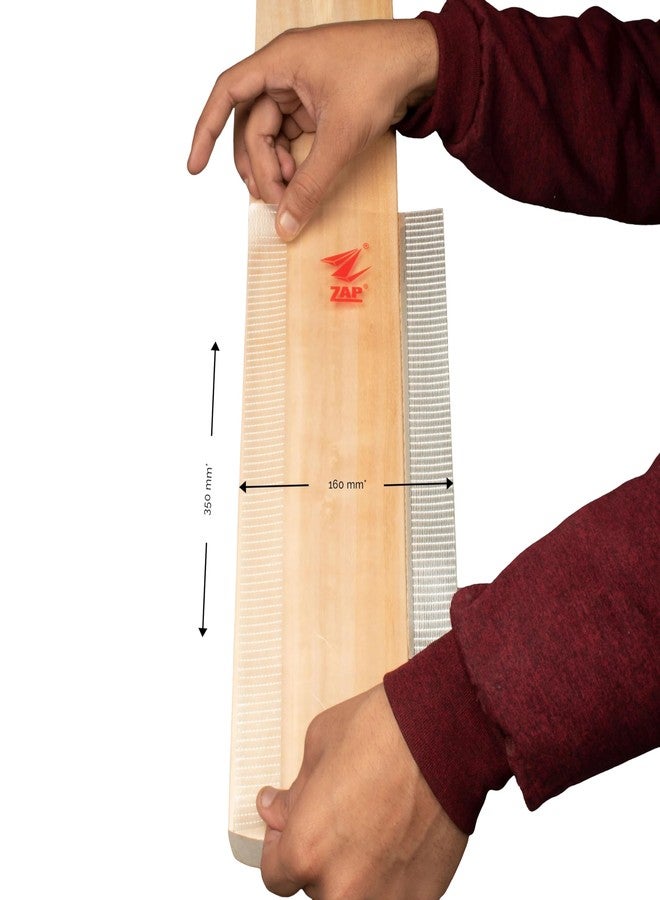 زاب شريط ZAP المقاوم للخدوش | التصاق فائق القوة | 35 × 16 سم | شريط شديد التحمل لإصلاح مضارب الكريكيت | شريط مقاوم للماء ومضاد للتشقق | شريط من الألياف - Image 2