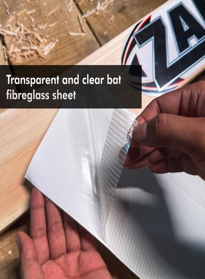 زاب شريط ZAP المقاوم للخدوش | التصاق فائق القوة | 35 × 16 سم | شريط شديد التحمل لإصلاح مضارب الكريكيت | شريط مقاوم للماء ومضاد للتشقق | شريط من الألياف - Image 4