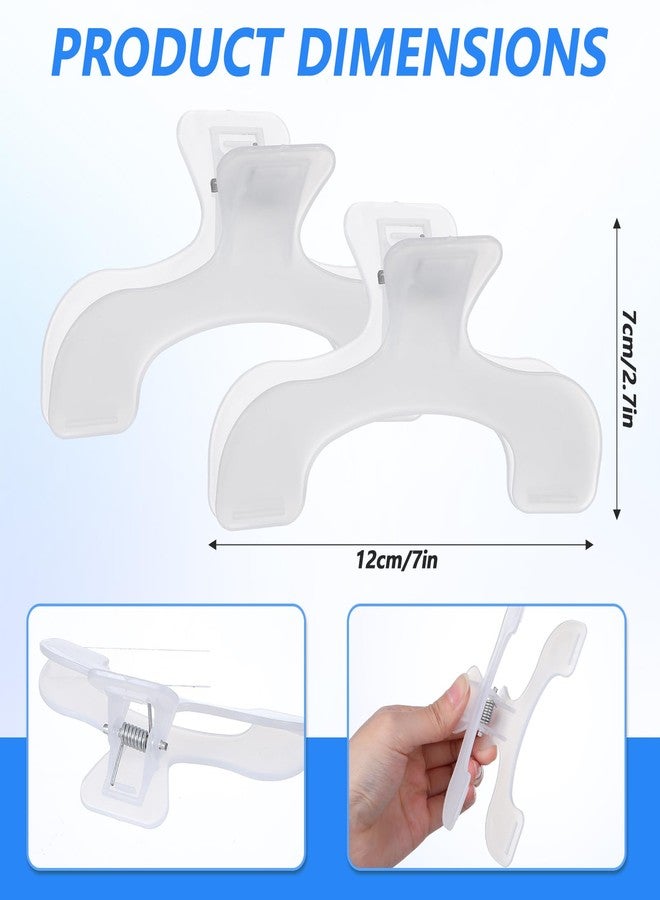 MBAIYO 2Pcs Transparent Book Clip, Book Page Holder Opener Reading Teaching Aid Music Books Fixing Clips Page Marker Accessories for Teachers Office Home School Supplies - Image 2