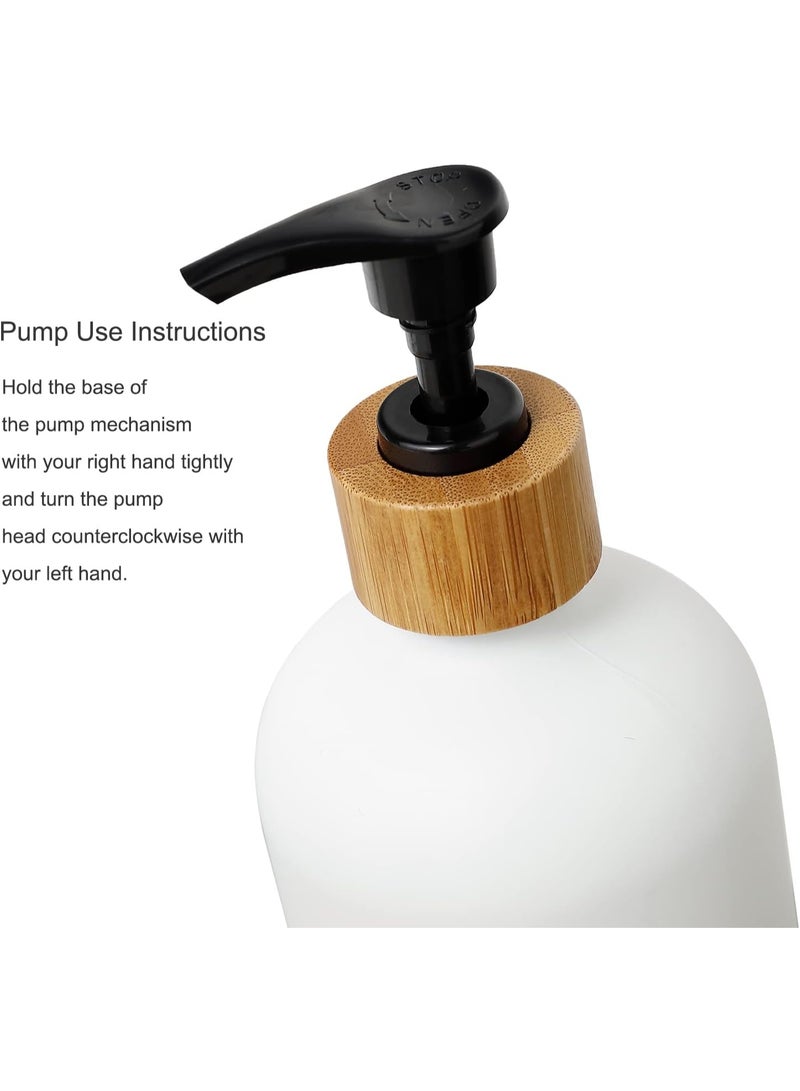 Hand Soap Dispenser, 2-Piece , (Black and White) - 500ml - Image 3