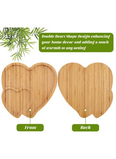 Bamboo Serving Tray Heart Shaped Cheese Board, Charcuterie Boards Heart Wood Tray for Food, Rustic Farmhouse Serving Tray Plate, Salad Plate Dinner Plate, Cake Plate, Decorative Tray, 10.63 x 10.63 Inch - pzsku/Z5411B4176CD673C08C34Z/45/_/1727259176/de8e49e4-27d1-46c6-9111-cdf51db41e59