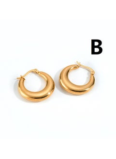 Generic Irregular earrings, fashionable stainless steel, Middle Eastern jewelry, niche design earrings, temperament, light luxury accessories  - Image 3