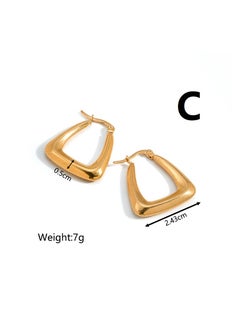 Generic Irregular earrings, fashionable stainless steel, Middle Eastern jewelry, niche design earrings, temperament, light luxury accessories  - Image 4
