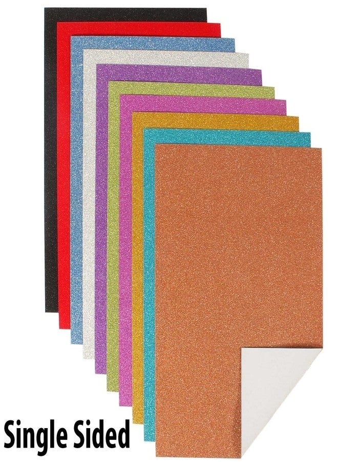 Abaj A4 Size 250 GSM Glitter Paper Paperboard for Art and Craft (Assorted Colors) -Set of 10 - Image 2