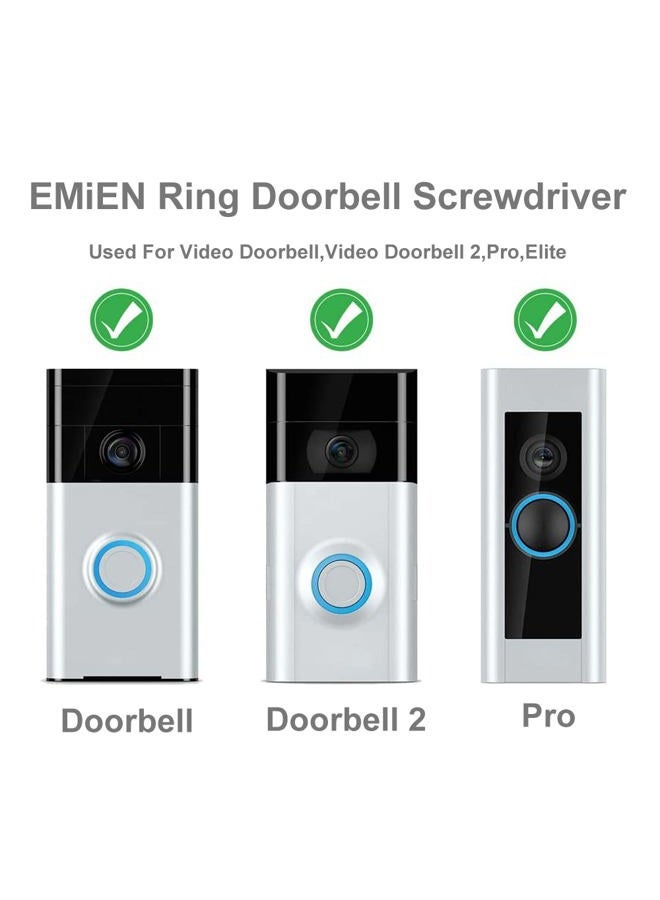 EMiEN Screwdriver for Ring Doorbell, Torx T6 T15 Bit Screwdriver For Ring Video Doorbell,Doorbell 2,Doorbell Pro And Elite Battery Change, Charge & Replacement, Wifi Password Reset Access - Image 5