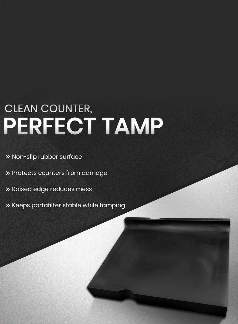 Rattleware Premium Barista Mat (8" x 10") Non-Slip Coffee Tamp Mat & Espresso Tamping Mat – Durable Tamp Mat for Counter Protection – Heatproof Coffee Tamping Mat for Baristas - Image 2