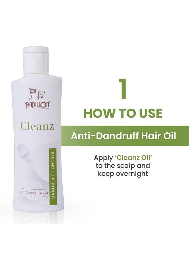 Papillon - Cleanz Antidandruff Oil For Dandruff Control Dry Scalp And Dandruff Removal 100Ml - Image 1