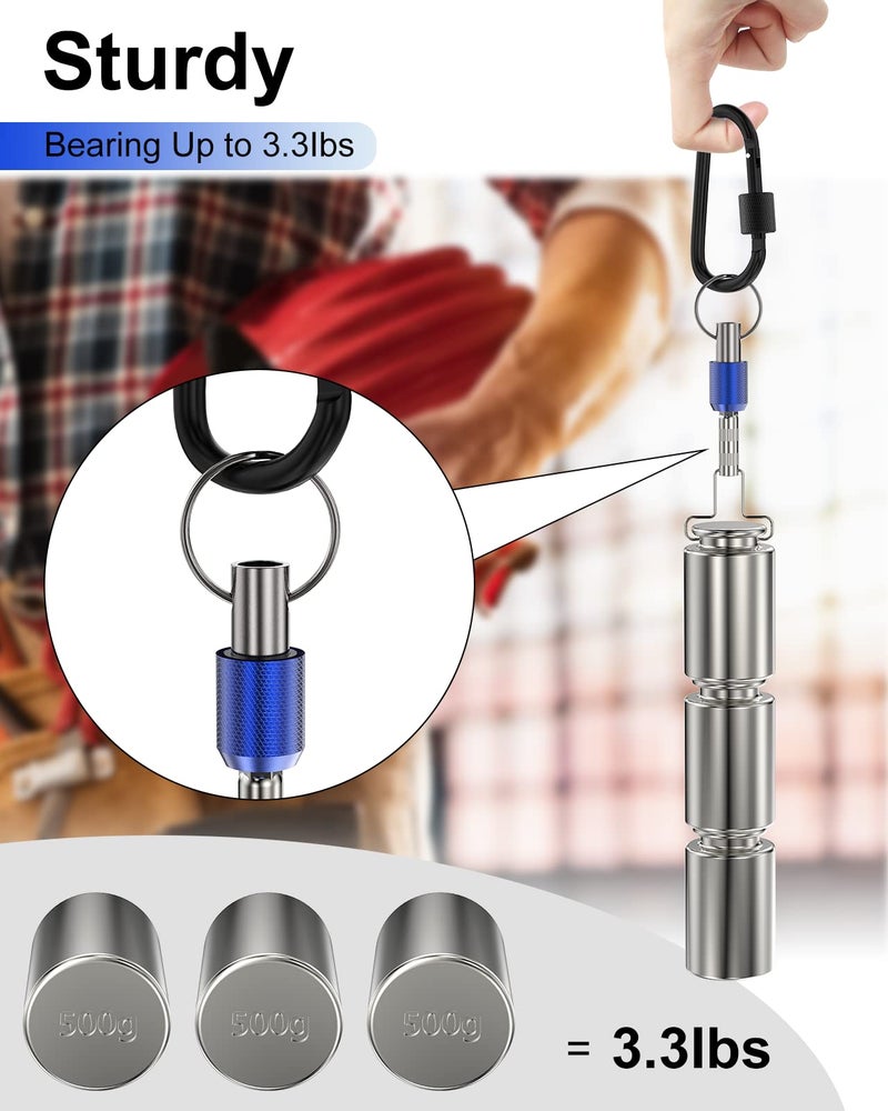 Katerk Upgrade, Steel Material, Katerk 5PCS 1/4 Inch Hex Shank Screwdriver Bits Holder Extension Bar Screw Adapter Drill Handy Heavyduty Keychain Bit Holder for Electric Screwdrivers, 5 Colors - Image 4
