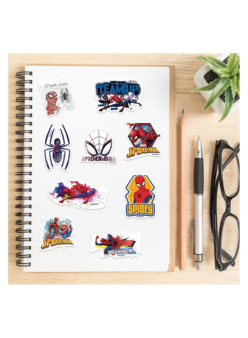 Zikra 50Pcs Spiderman Stickers, Waterproof Vinyl Anime Kids Stickers, Graffiti Aesthetic Stickers Decals, for Skateboard Laptop Phone Luggage Motorcycle Bicycle Fridge, Water Bottle Helmet Kids Teens Gift - Image 5