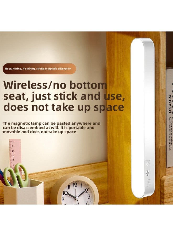Dormitory Magnetic Lamp LED Charging Eye Protection Learning Desk Lamp Bedroom Bedside Night Lamp Mirror Headlight Cosmetic Lamp Cool Lamp-Specifications:28cm Flat Magnetic Cool Lamp [three Color Temperatures + Stepless Dimming] + Charging Head-Power:[remote Control Model] [three Colors Of Temperature + Stepless Dimming]  - Image 3