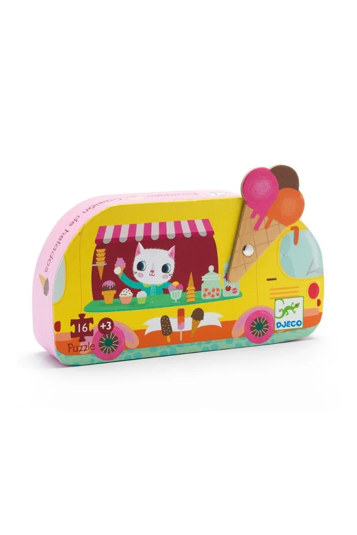 DJECO Ice Cream Truck Puzzle - 16Pcs