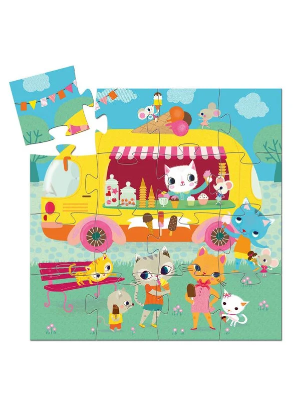 دجيكو Ice Cream Truck Puzzle - 16pcs