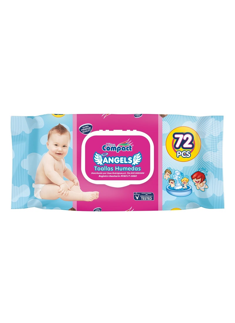 Ultra Compact Baby Wet Wipes: Gentle Care, Pure Protection - 72pcs 