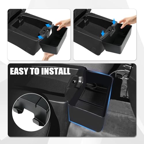 Ryansunoro Central Console Hanging Organizer Box for Chevy Silverado GMC Sierra 1500 2019-2026 and Chevrolet Silverado/Sierra 2500HD 3500HD 2020-2026 Split-Bench Seat Only - Image 4