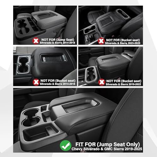 Ryansunoro Central Console Hanging Organizer Box for Chevy Silverado GMC Sierra 1500 2019-2026 and Chevrolet Silverado/Sierra 2500HD 3500HD 2020-2026 Split-Bench Seat Only - Image 2