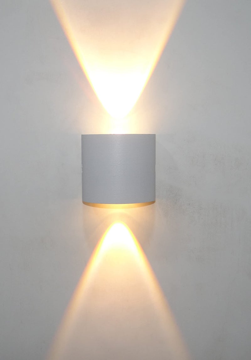 FILLISKA® LED Indoor UP Down Wall Light, Warm White Colour with Shockproof Alluminium White Body. (1+1)(2 Year Warranty) - Image 4