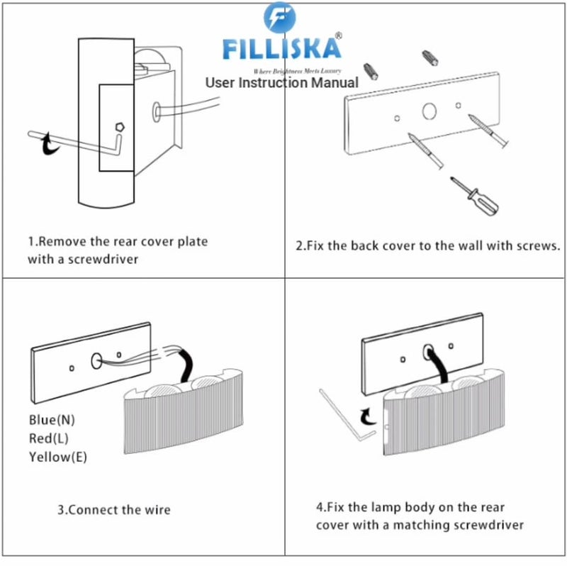 FILLISKA® LED Indoor UP Down Wall Light, Warm White Colour with Shockproof Alluminium White Body. (1+1)(2 Year Warranty) - Image 3