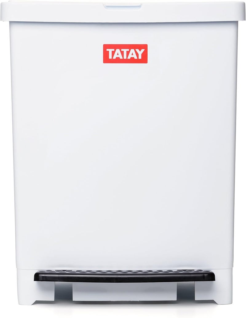 Tatay 25L Pedal Dust Bin - White - Image 2