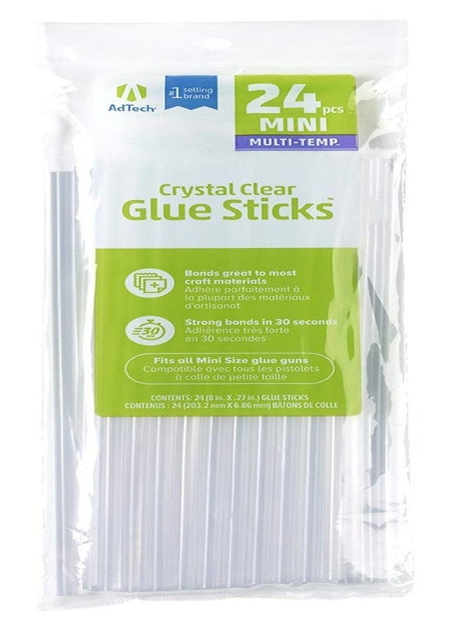 AdTech 8" Mini Hot Glue Stick-24pk, Part# W220-3824 - Image 1