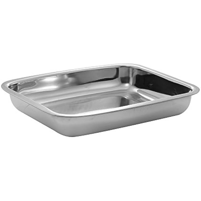 MONTSTAR Stainless Steel Baking Tray  Roasting Pan  Baking Dish Tin  25 X 21 Cm Stainless Steel - Image 2