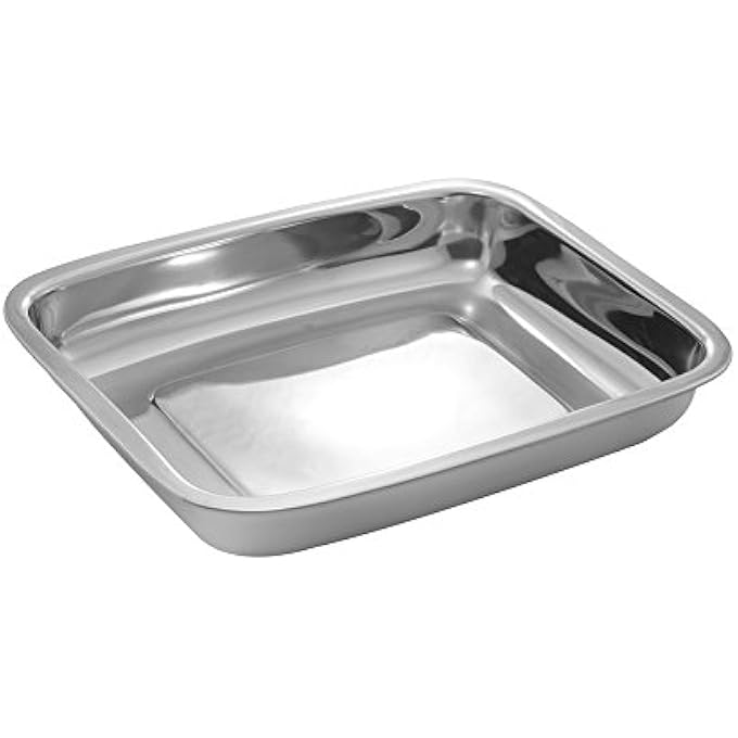 MONTSTAR Stainless Steel Baking Tray  Roasting Pan  Baking Dish Tin  25 X 21 Cm Stainless Steel - Image 4