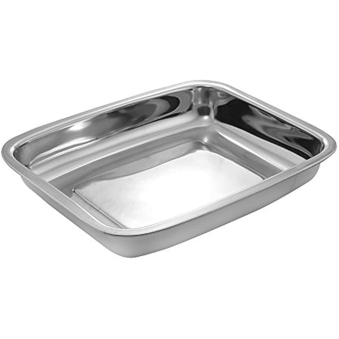MONTSTAR Stainless Steel Baking Tray  Roasting Pan  Baking Dish Tin  25 X 21 Cm Stainless Steel - Image 1