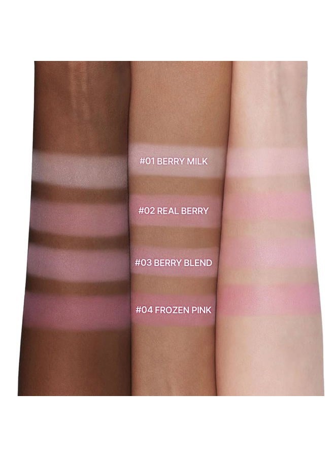 Dasique Blending Mood Cheek #06 Berry Smoothie | 4 Blendable Shades in Lightweight Smooth Powder | Vegan | Pink Blush - Image 3
