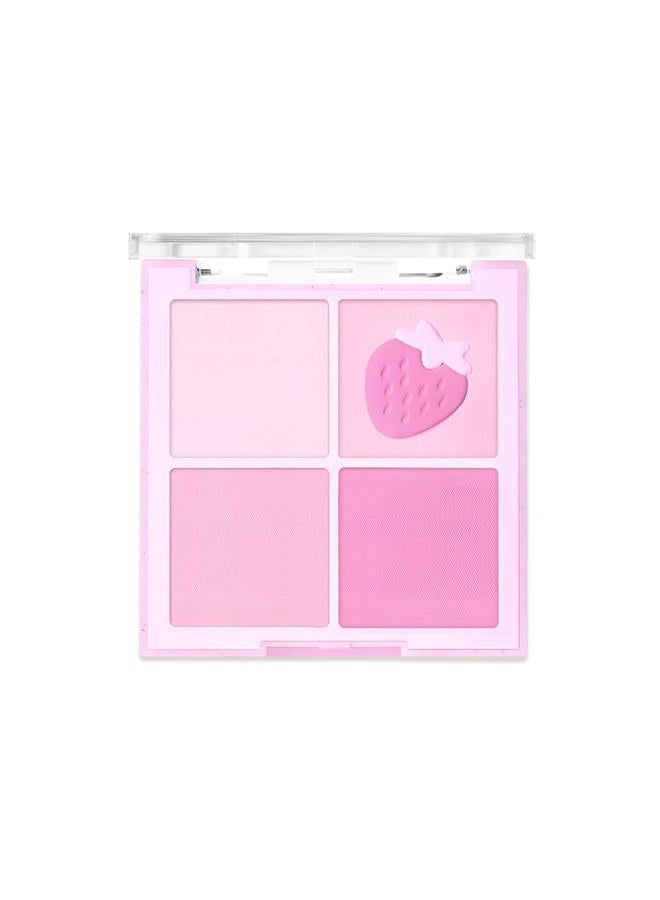 Dasique Blending Mood Cheek #06 Berry Smoothie | 4 Blendable Shades in Lightweight Smooth Powder | Vegan | Pink Blush - Image 4