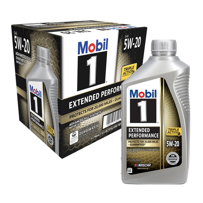 Mobil 1 Extended Performance Full Synthetic Motor Oil 5W20 1 Quart 6pack - Image 2