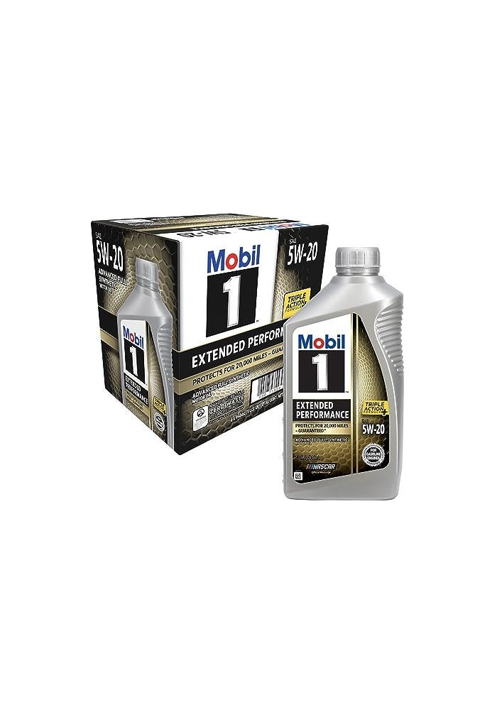 Mobil 1 Extended Performance Full Synthetic Motor Oil 5W20 1 Quart 6pack - Image 1