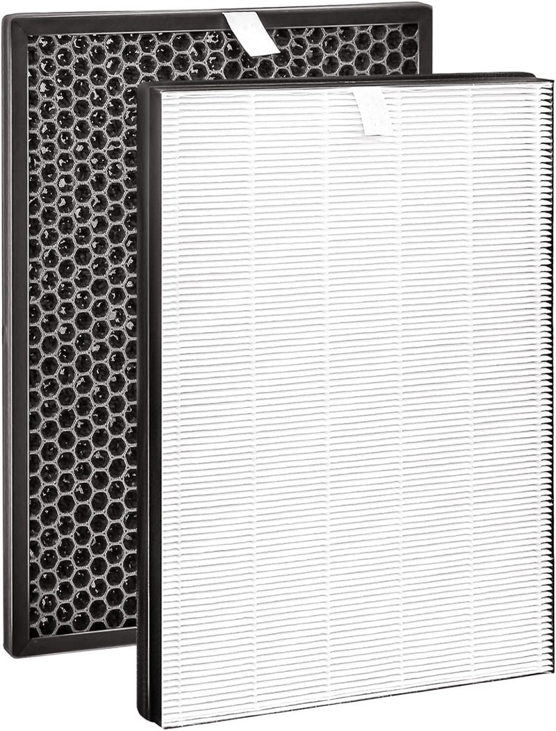 finehepa FY1410 (HEPA) White FY1413 (Carbon) Filter Set Compatible With Philips Air Purifier Model AC1215, AC1217, AC1211 - Image 1