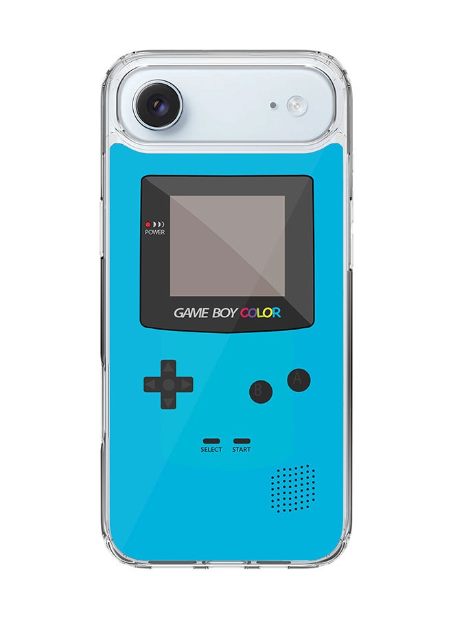 Stylizedd Classic Clear MagSafe Case for iPhone 17 Air , Hybrid Soft Case Flexible Edges Anti Drop TPU PC Gel Thin Transparent Cover [ Designed for iPhone 17 Air ] - Gameboy Color - Blue