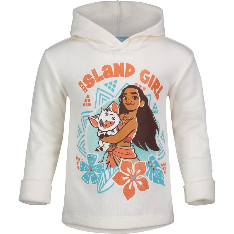 Disney Moana Toddler Girls Pullover Hoodie and Leggings Outfit Set White 5T - Image 3