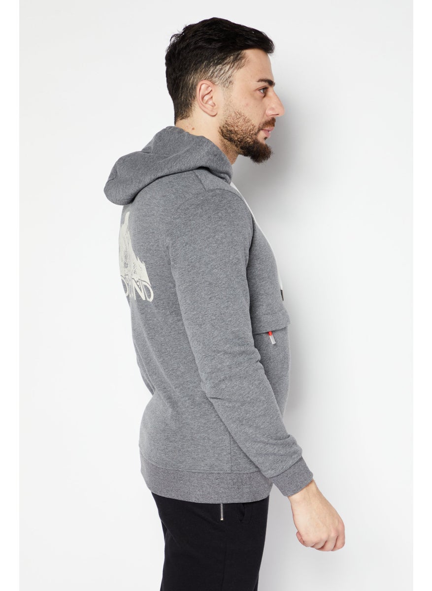 Nordland Men Sportswear Fit Outdoor Sweatshirt, Grey  - Image 4