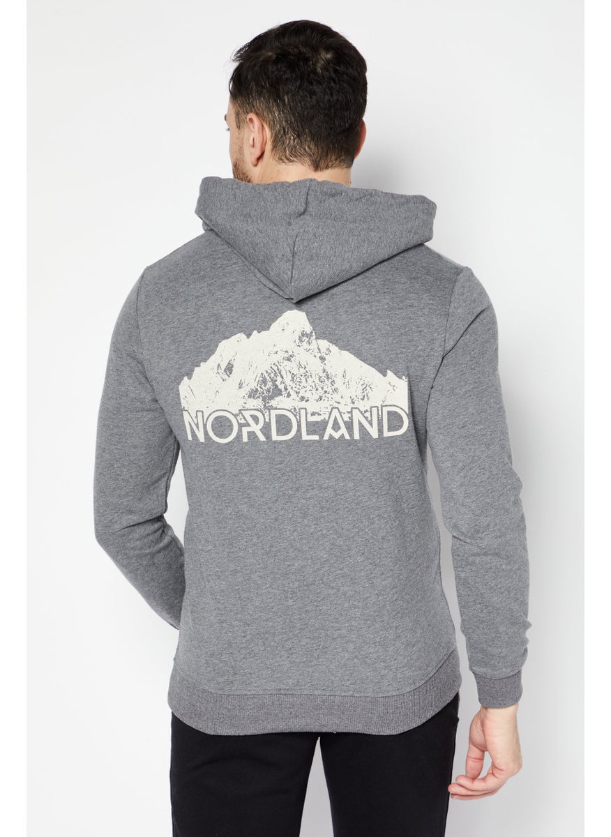 Nordland Men Sportswear Fit Outdoor Sweatshirt, Grey  - Image 2
