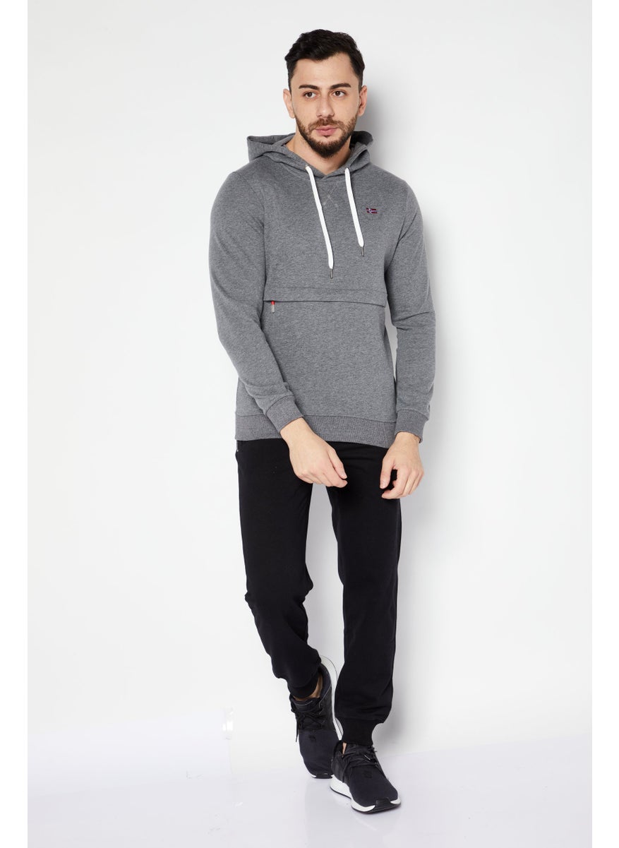 Nordland Men Sportswear Fit Outdoor Sweatshirt, Grey  - Image 3