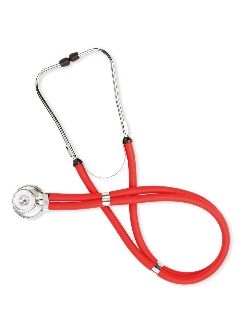 B.Well WS-3 Red Sprague Rappaport Type Stethoscope with Accessory Kit - Image 1