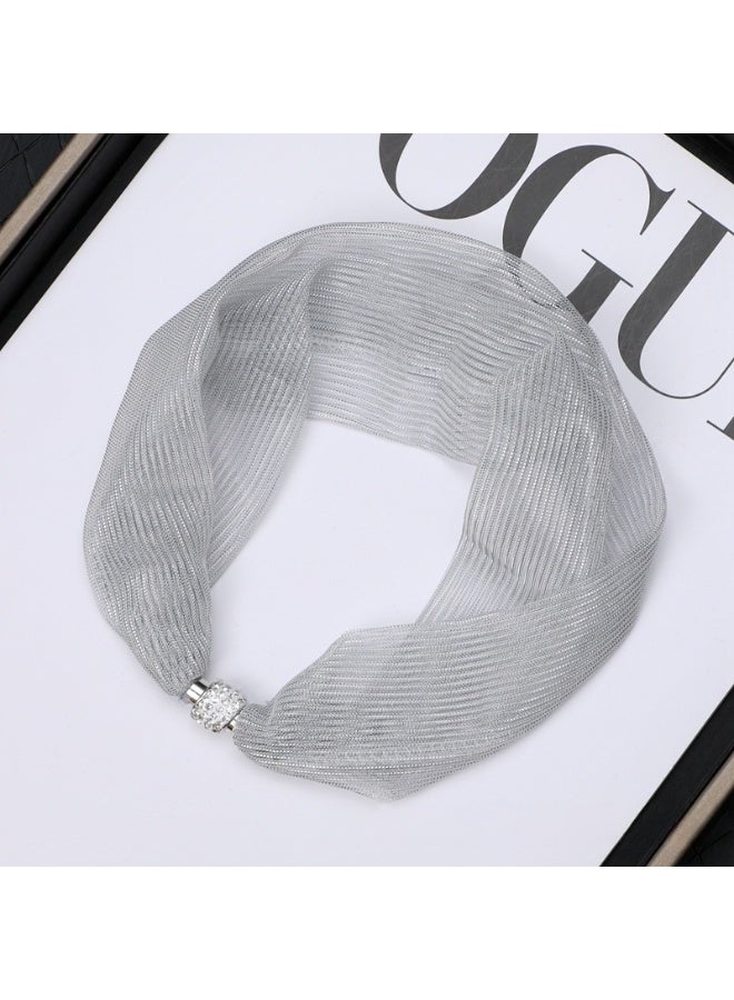 KUYING New Fashionable Magnetic Buckle Scarf